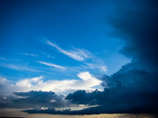 dramatic sky and clouds