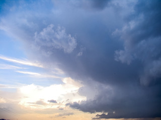 blue sky with clouds