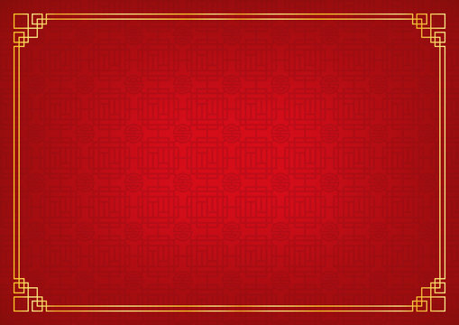 chinese new year background, abstract oriental wallpaper, red window inspiration, vector illustration 