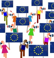 Manif de jeunes pro-européens