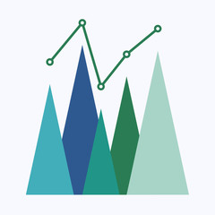 Business and data analysis, business concept vector illustration