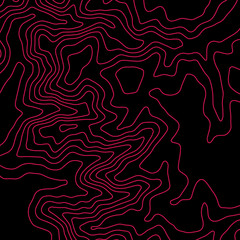 Topographic map lines background. Abstract vector illustration. Contour vector map.