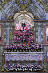 Obraz premium Statue of santa Rita de Cassia in church