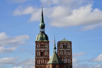Obraz premium Die St.-Nikolai-Kirche in Stralsund