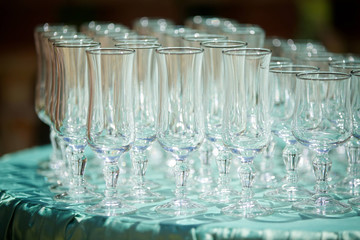 Crystal glasses for holiday