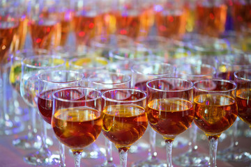 Crystal glasses for holiday