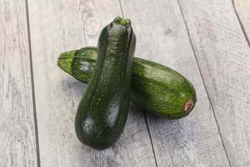 Raw ripe zucchini
