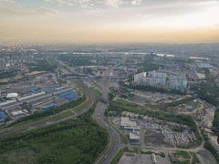 Fototapeta na wymiar Aerial view of St. Petersburg