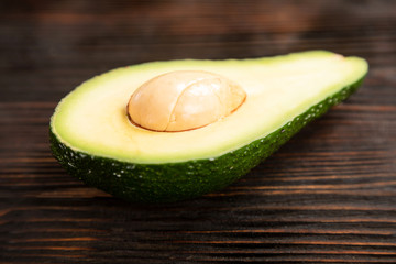 avocado on a cutting board