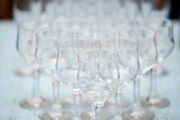 Crystal glasses for holiday