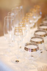 Crystal glasses for holiday