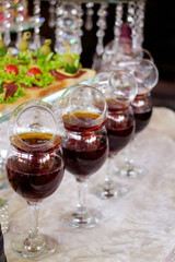 Crystal glasses for holiday