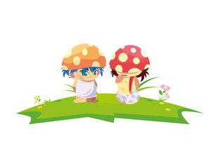 fungus elfs in the garden magic characters