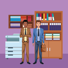 businessmen avatar cartoon character