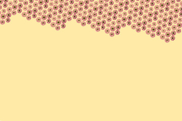 pattern of flowers in lilac colors