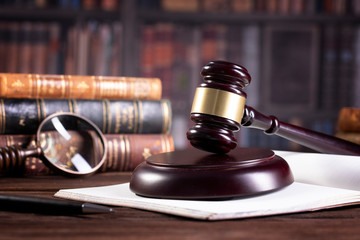 law and justice concept with judge`s gavel