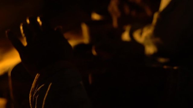 Percussionist playing bata drums in Africa