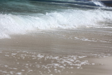 beach waves tropical island