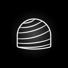 chocolate neon icon. Elements of chocolate set. Simple icon for websites, web design, mobile app, info graphics