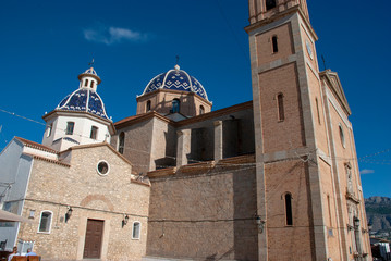 Kirche von Altea an der Costa Blanca, Spanien