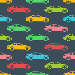 Seamless pattern with cars