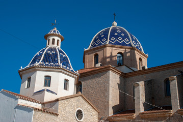 Fototapeta na wymiar Kirche von Altea an der Costa Blanca, Spanien