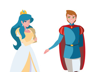 prince charming and princess of tales characters