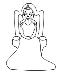 queen on throne character