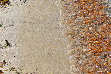  sand and stones on the beach