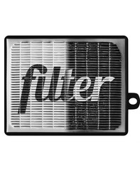 High efficiency air filter for HVAC system. new and used filter