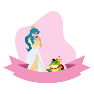 beautiful princess and toad prince of tales character