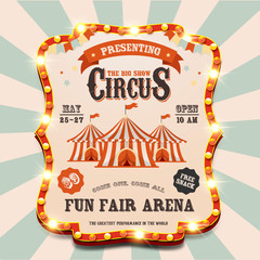 Circus banner. Carnival banner. Event banner