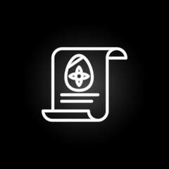aester, data, egg, file neon icon. Elements of easter day set. Simple icon for websites, web design, mobile app, info graphics