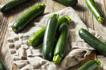 Raw Green Organic Zucchini