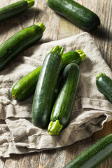 Raw Green Organic Zucchini