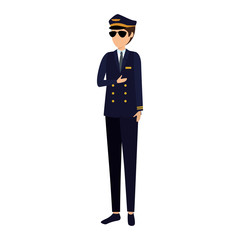 aviation pilot avatar character