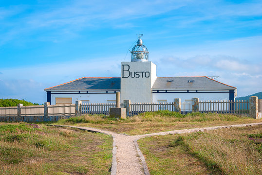 Busto lighthouse in Asturias, Spain