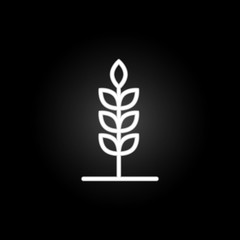 farm plant neon icon. Elements of farm set. Simple icon for websites, web design, mobile app, info graphics