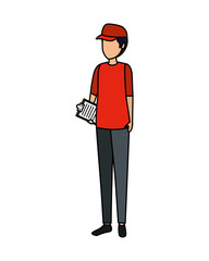 delivery worker avatar character