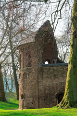 Barbarossa ruin or St Maartens chapel in park Valkhof, in Nijmegen, The Netherlands