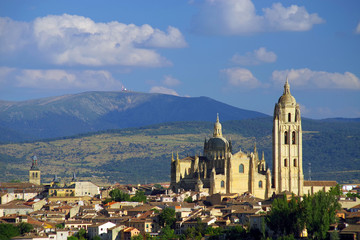 Fototapeta na wymiar Segovia medieval city in Spain, Europe