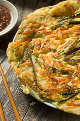 Homemade Korean Pajeon Scallion Pancakes