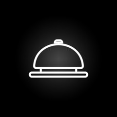 Hotel call neon icon. Elements of hotel set. Simple icon for websites, web design, mobile app, info graphics