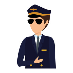 aviation pilot avatar character © Gstudio