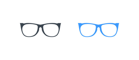 Glasses vector glyph icon - Vector