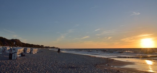Sonnenuntergang Ostsee K&uuml;hlungsborn