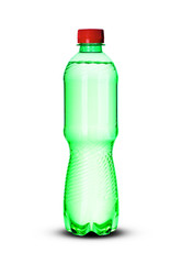 small plastic bottle with liquid