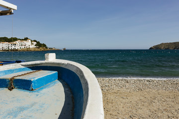 Fototapeta premium Scenery in Cadaqués with blue sky