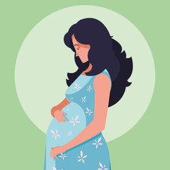 pregnant woman avatar character