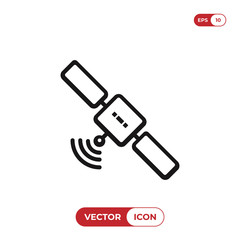 Satellite vector icon
